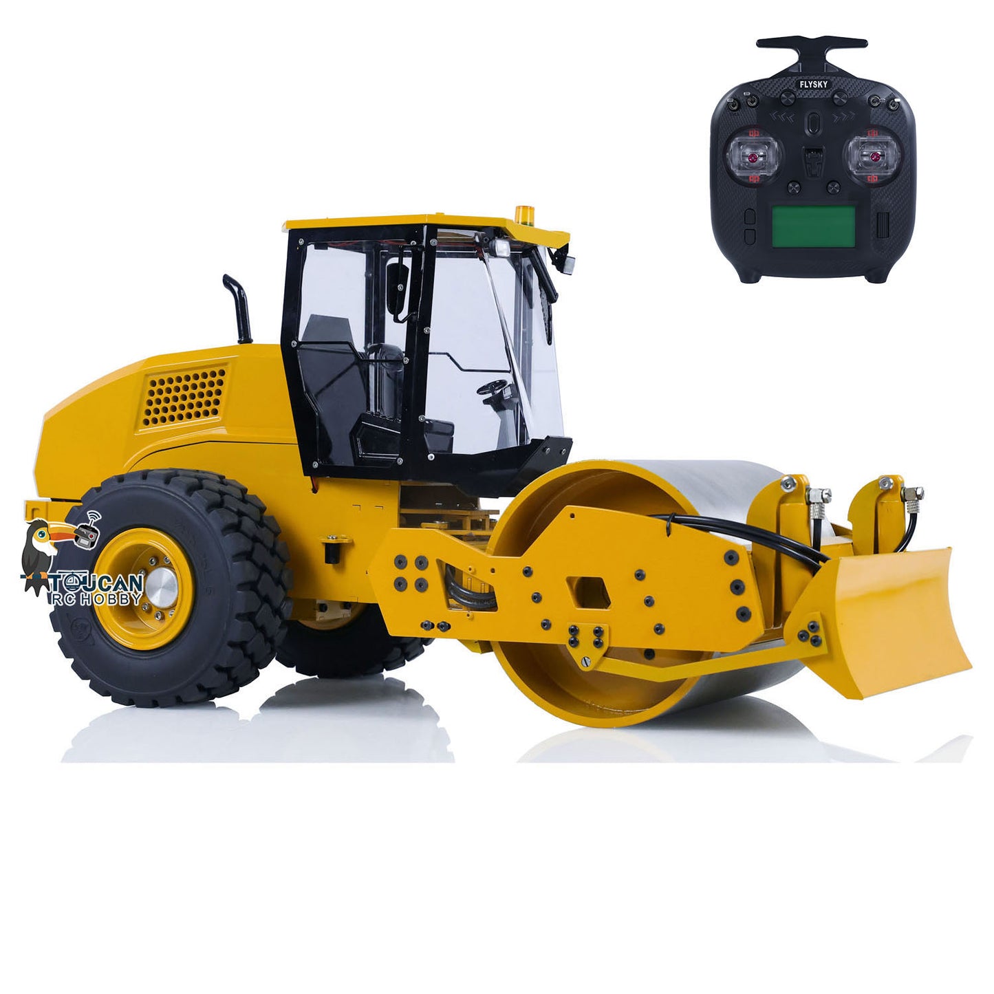 1/12 CS11 RC Hydraulic Road Roller Metal Remote Control Construction Vehicles