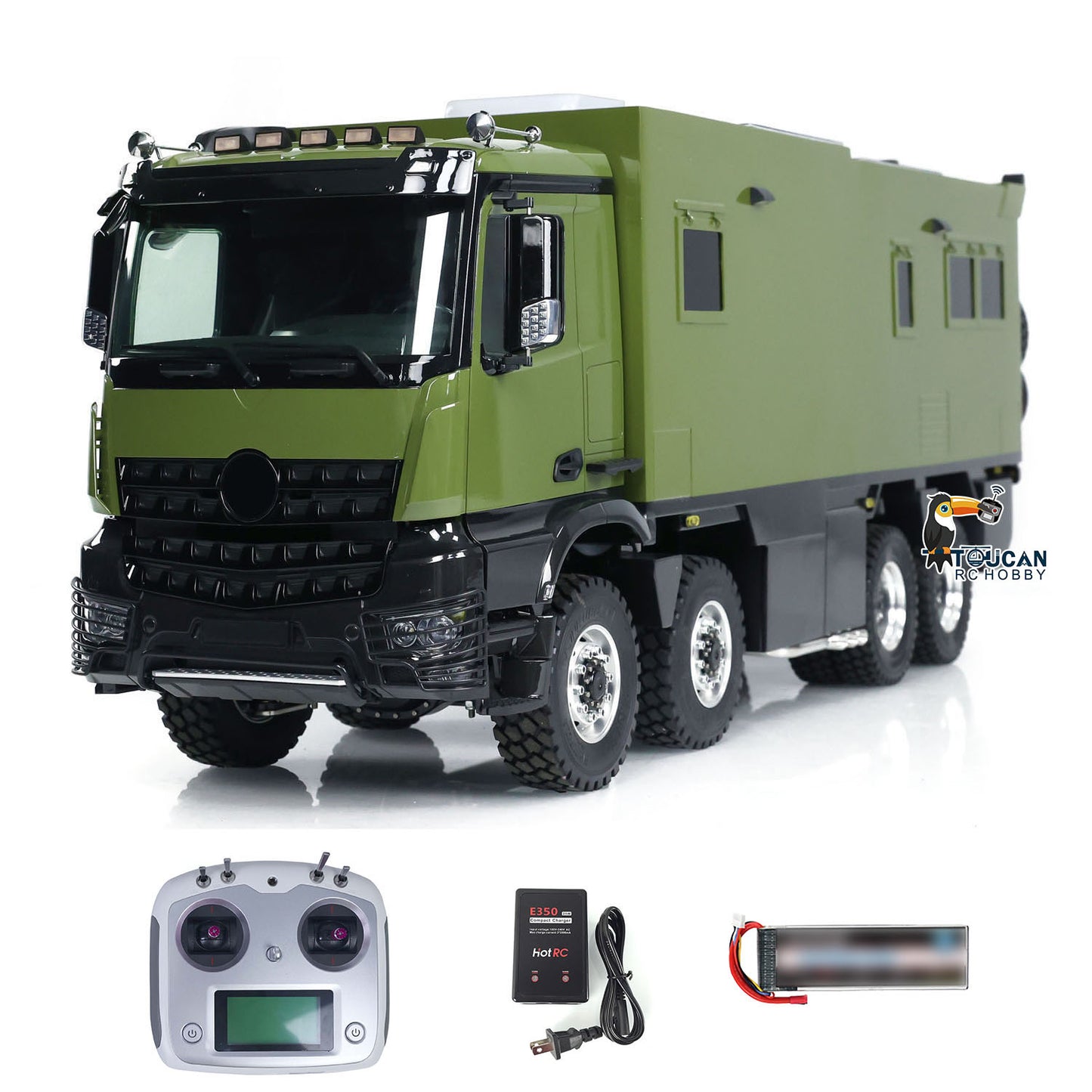 1/14 Metallchassis RC Freizeitfahrzeug 8x8 Ferngesteuerter Tourenwagen