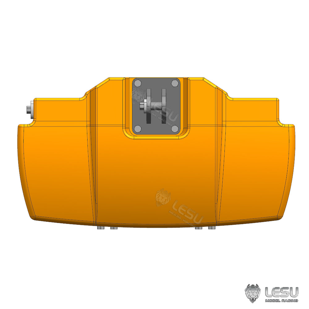 Pre-Order Aluminum Alloy & Brass Front Weight Increasing Module Rear Counterweight for LESU 1/14 Hydraulic RC Tractor AOUE 1050 Farm Truck DIY