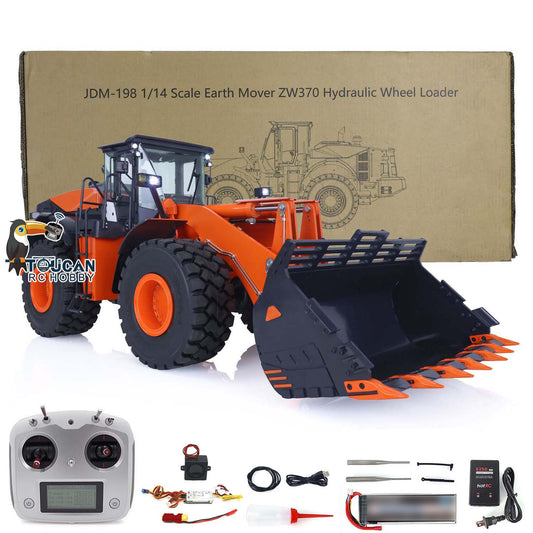 US STOCK Metal Hydraulic RC Loader 1/14 ZW370 JDM 198 RTR Radio Control Construction Car