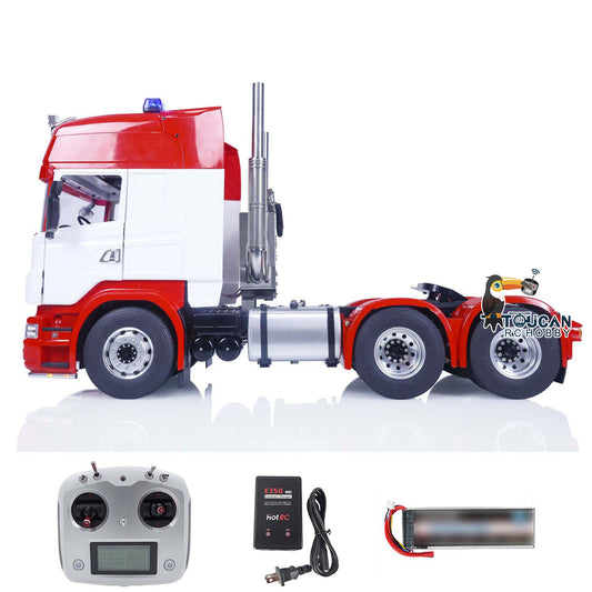 TOUCAN 1/14 RC Car 6X6 RTR Remote Control Tractor Truck Metal Chassis Sounds Light