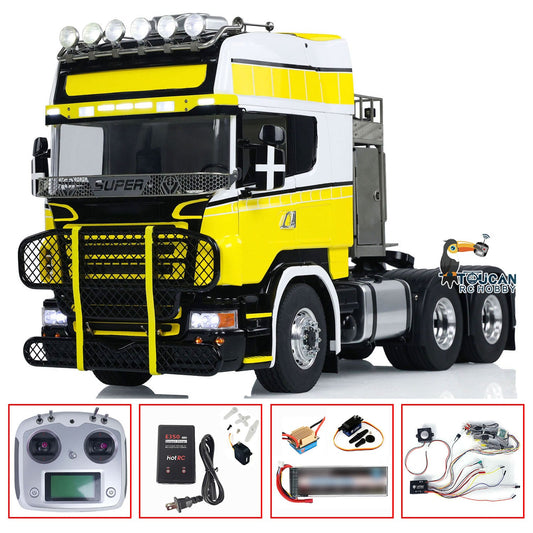 TOUCAN Metal Chassis 1/14 RC Tractor Truck 6x6 RTR Remote Control Car Sound Light