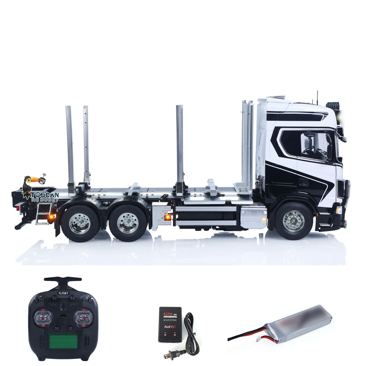 TAMIYA SC770S 56360 6x4 1/14 RC Timber Truck RTR 3Speed Vehicles Smoke Light Sound ST8 Radio Battery