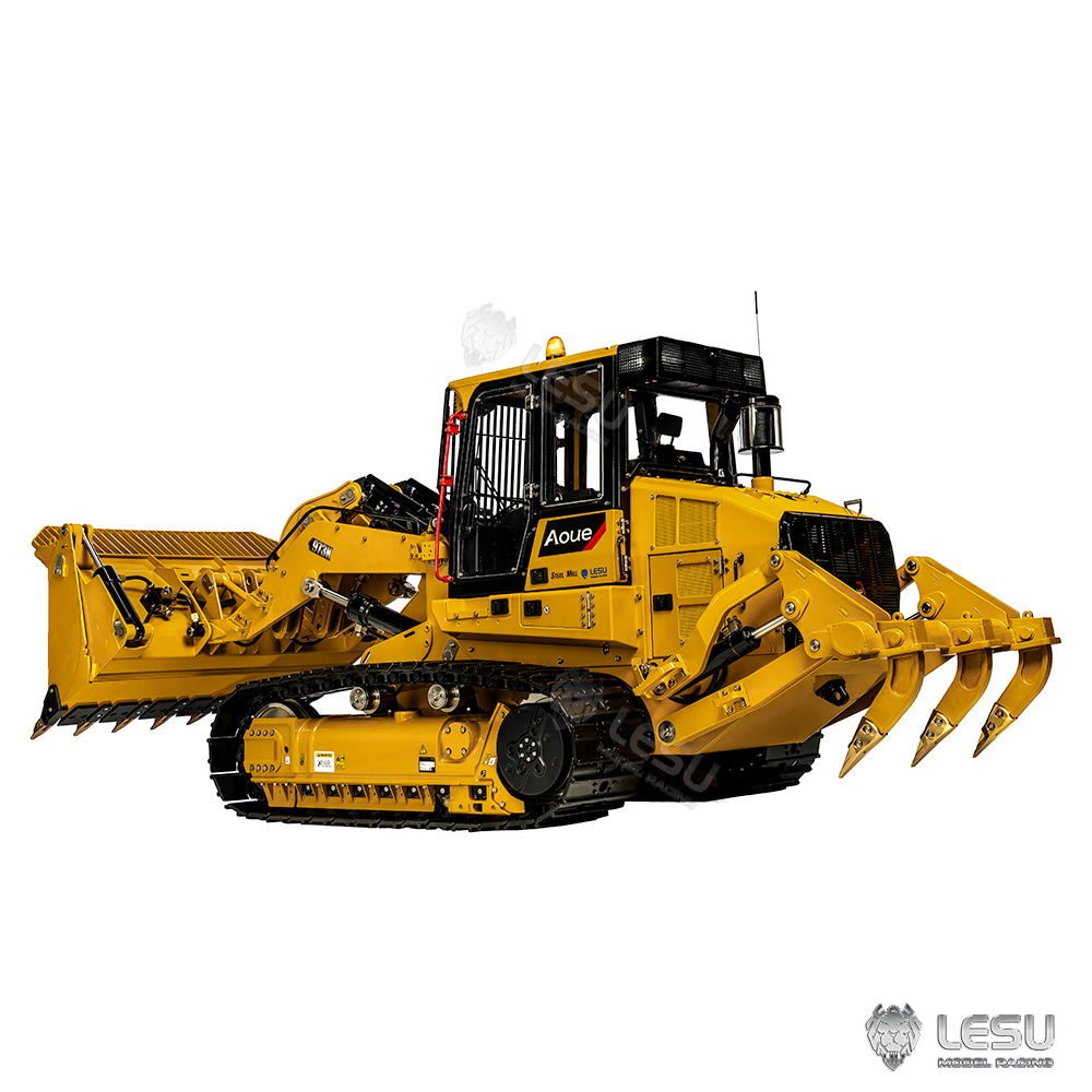 LESU 1/14 RC Hydraulic Loader Upgrade 973K Tracked Car Openable Bucket Rear Plow Painted Assembled PNP