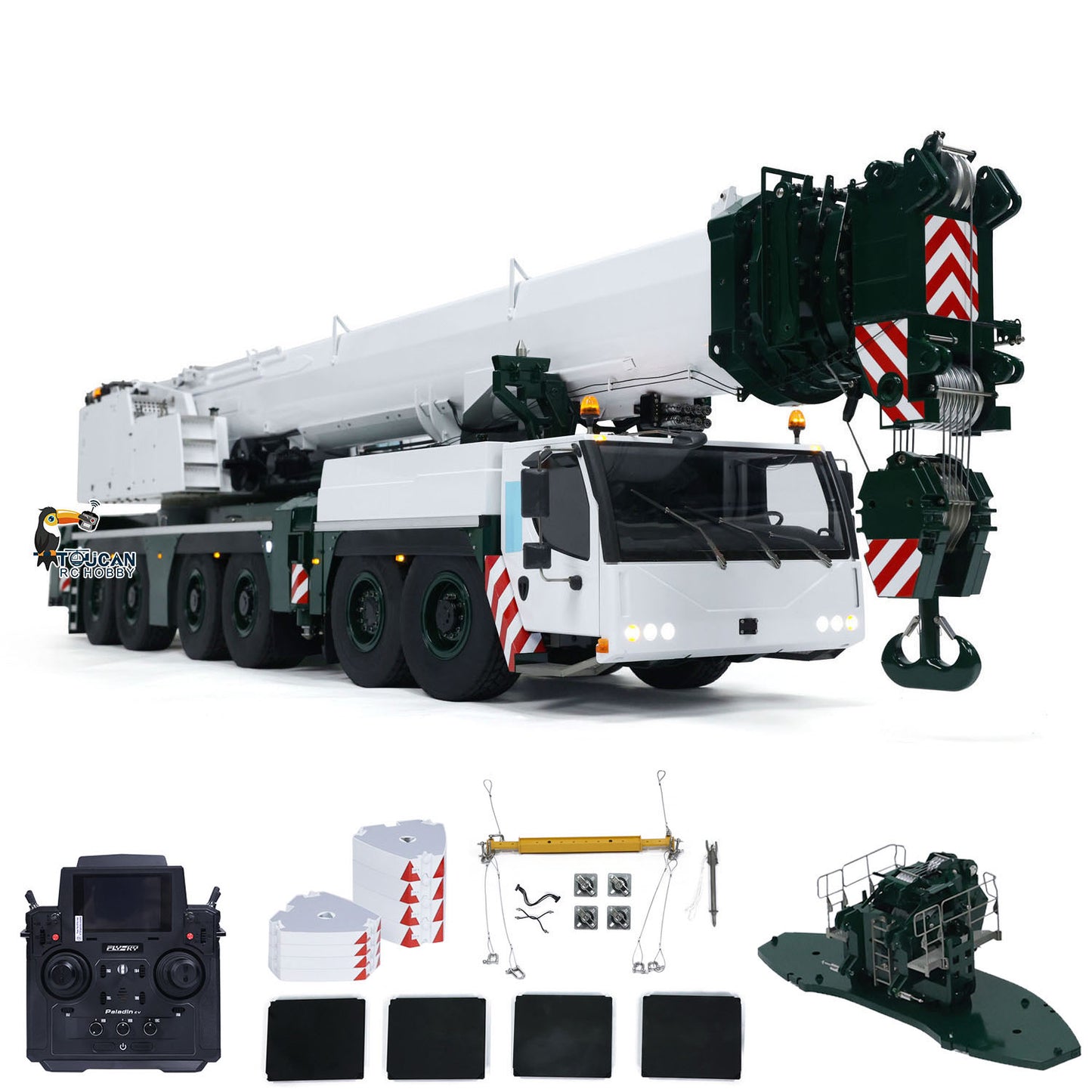 Pre-Order Eyewhale 1/14 6 Axles D1350 RC Hydraulic Mobile Cranes Truck Giant 1350