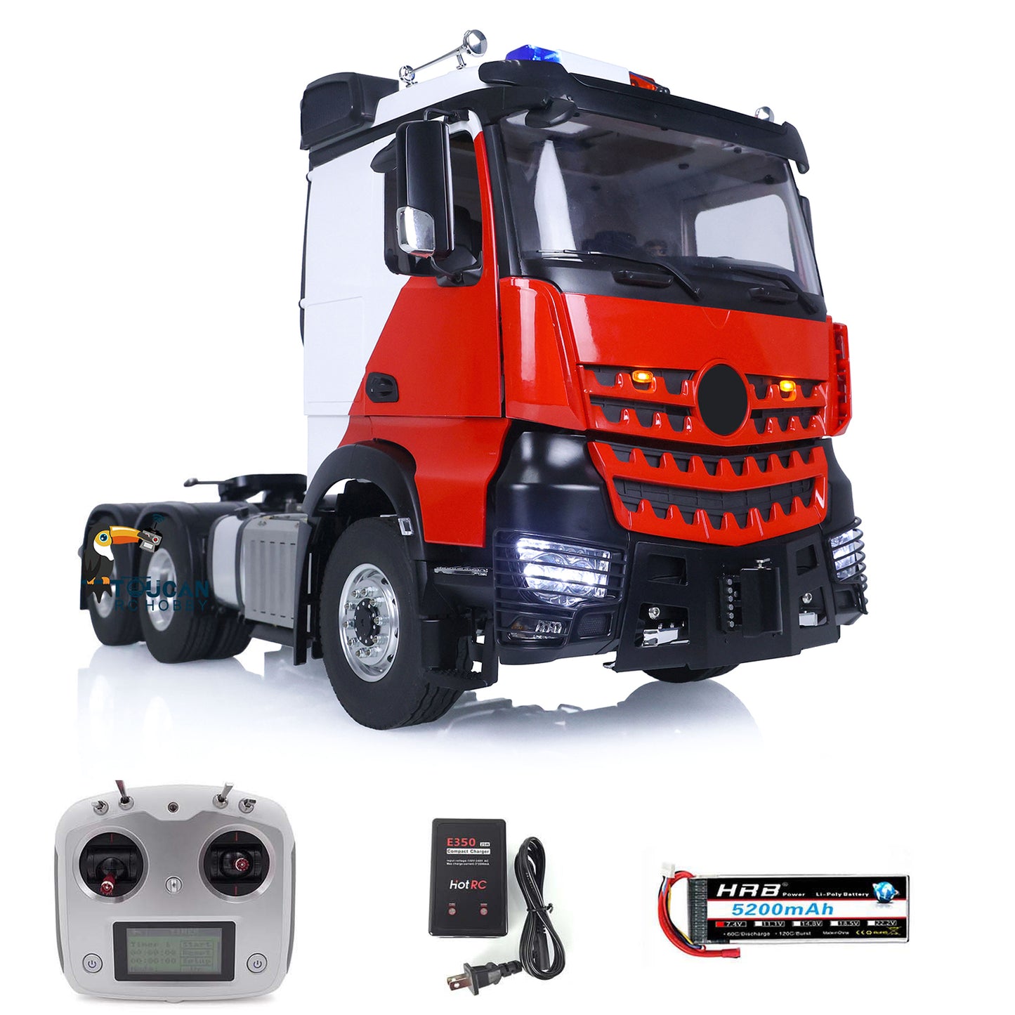 IN STOCK TOUCAN 6x6 RTR RC Tractor Truck Lock Differential Axles Chassis for 1/14 Tamiya 3363 Electric Lorry Model Car