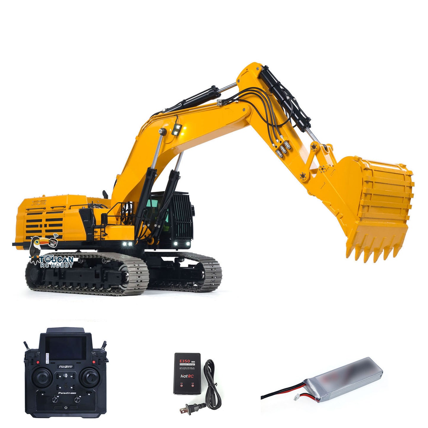 1/14 RC Hydraulic Heavy Excavator 395F Metal Digger RTR 1.0L Dual Pump Paladin PL18EV LITE Radio