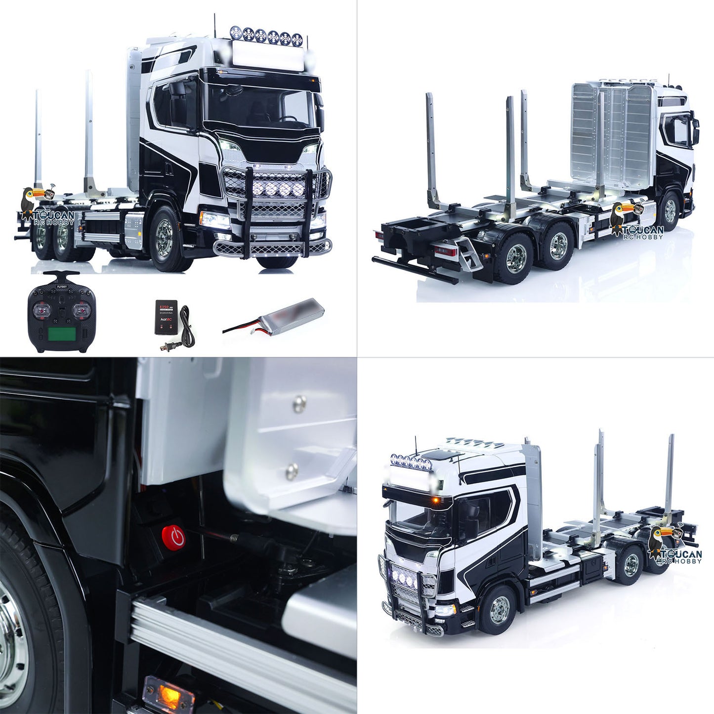 TAMIYA SC770S 56360 6x4 1/14 RC Timber Truck RTR 3Speed Vehicles Smoke Light Sound ST8 Radio Battery