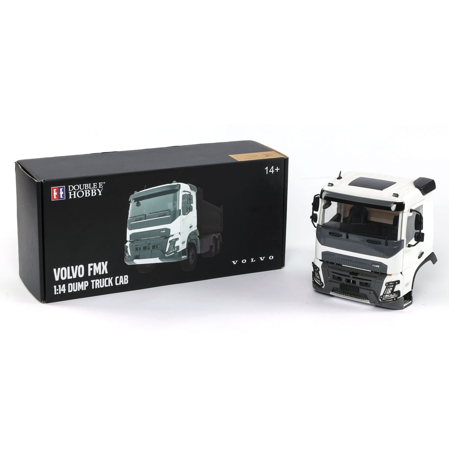 KIT de coque de cabine Double E S021 Volvo FMX pour camion à benne basculante hydraulique RC 1/14