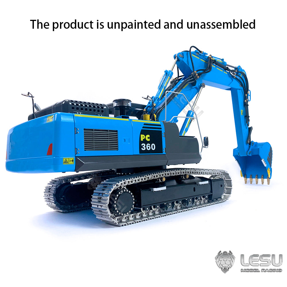 LESU 1/14 RC Hydraulische Bagger AOUE-ET36L 3-Arme Komatsu PC360 Elektrische Bagger Kits