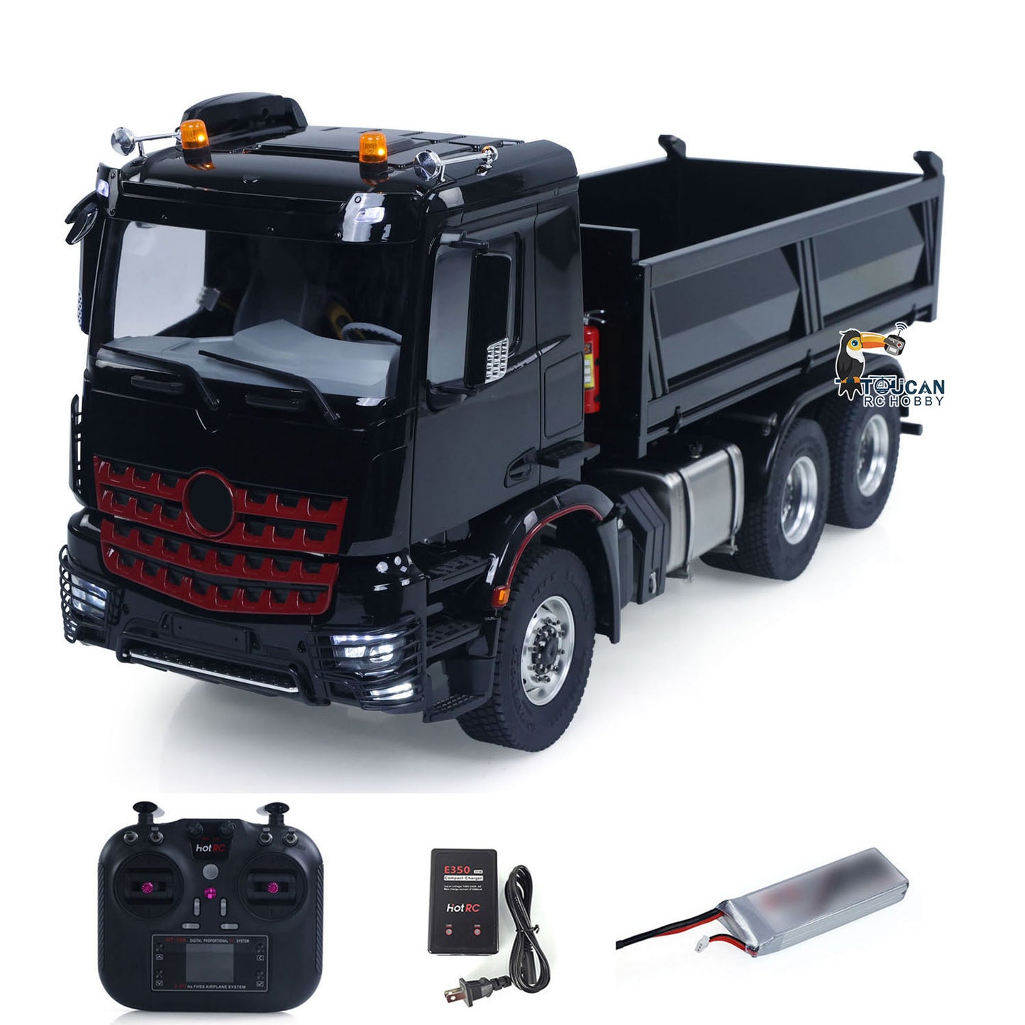 IN STOCK MDMODEL 3348 6x6 Metal Chassis 1/14 RC Hydraulic Dump Truck Remote Control Tipper 2Speed Gearbox Light Sound HotRC Radio RTR or PNP