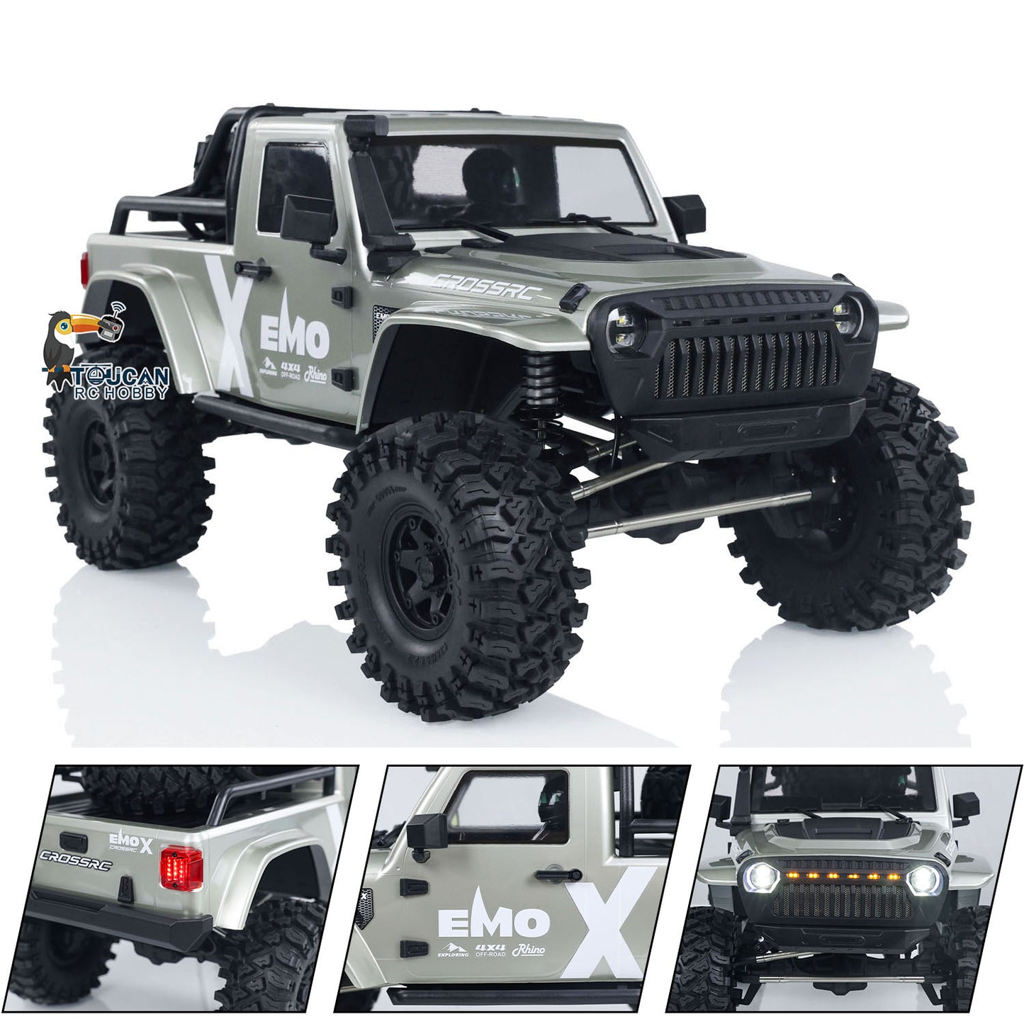 CROSSRC EMO X 1/8 RC Rock Crawler 2025Type 4X4 Remote Control Off Road Cars ARTR Model Vehicles Differential Lock Axle 2Speed