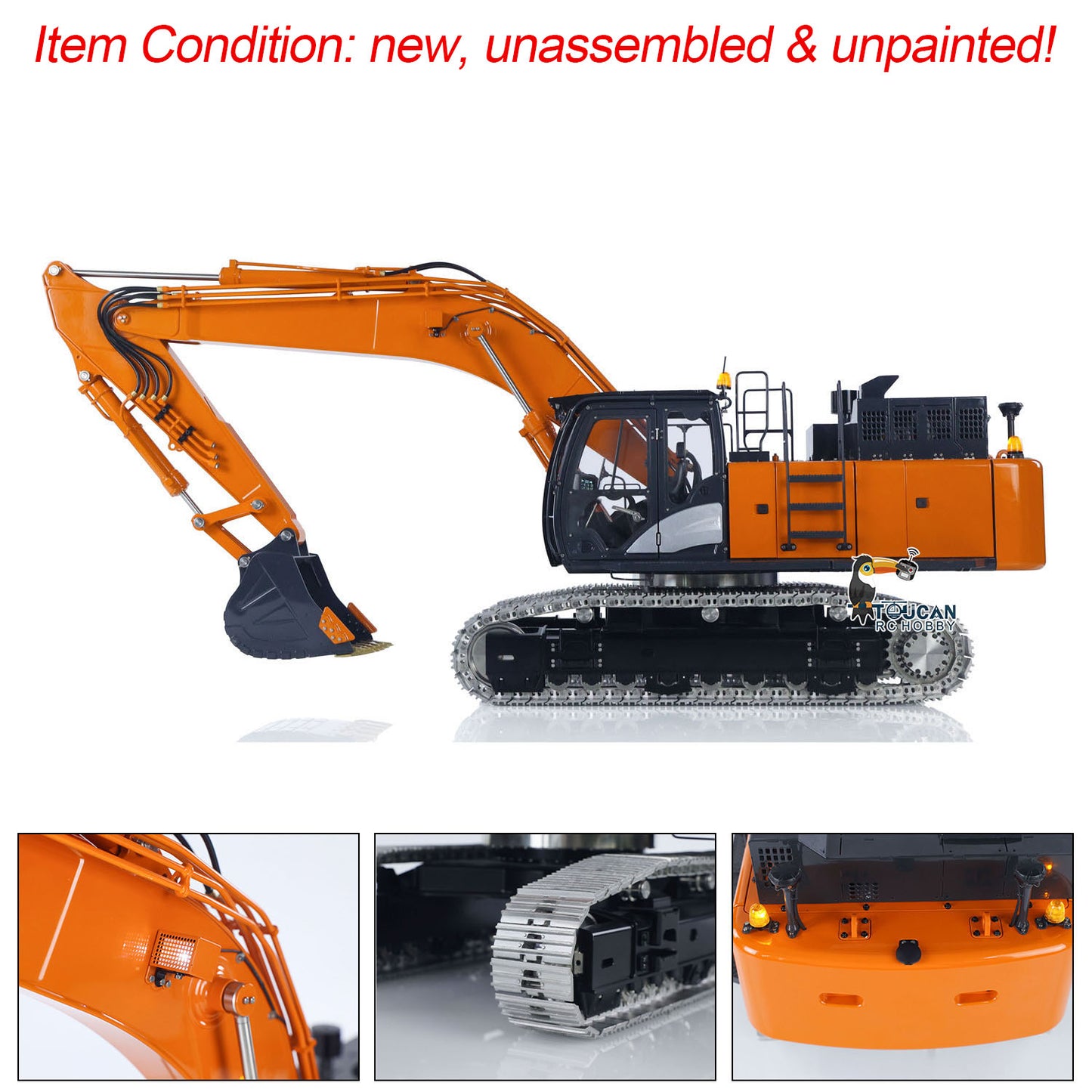 90% Metal LESU Aoue ZX490 1/14 Remote Control Hydraulic Excavator Model 490 Metal RC Digger Car 6CH Valve Light Brushless Pump Motor