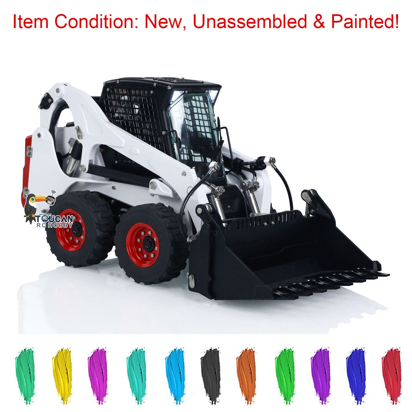 LESU 1/14 RC Metall Hydraulische Aoue LT5H Lackiert Unmontiert Rädern Kompaktlader A0008