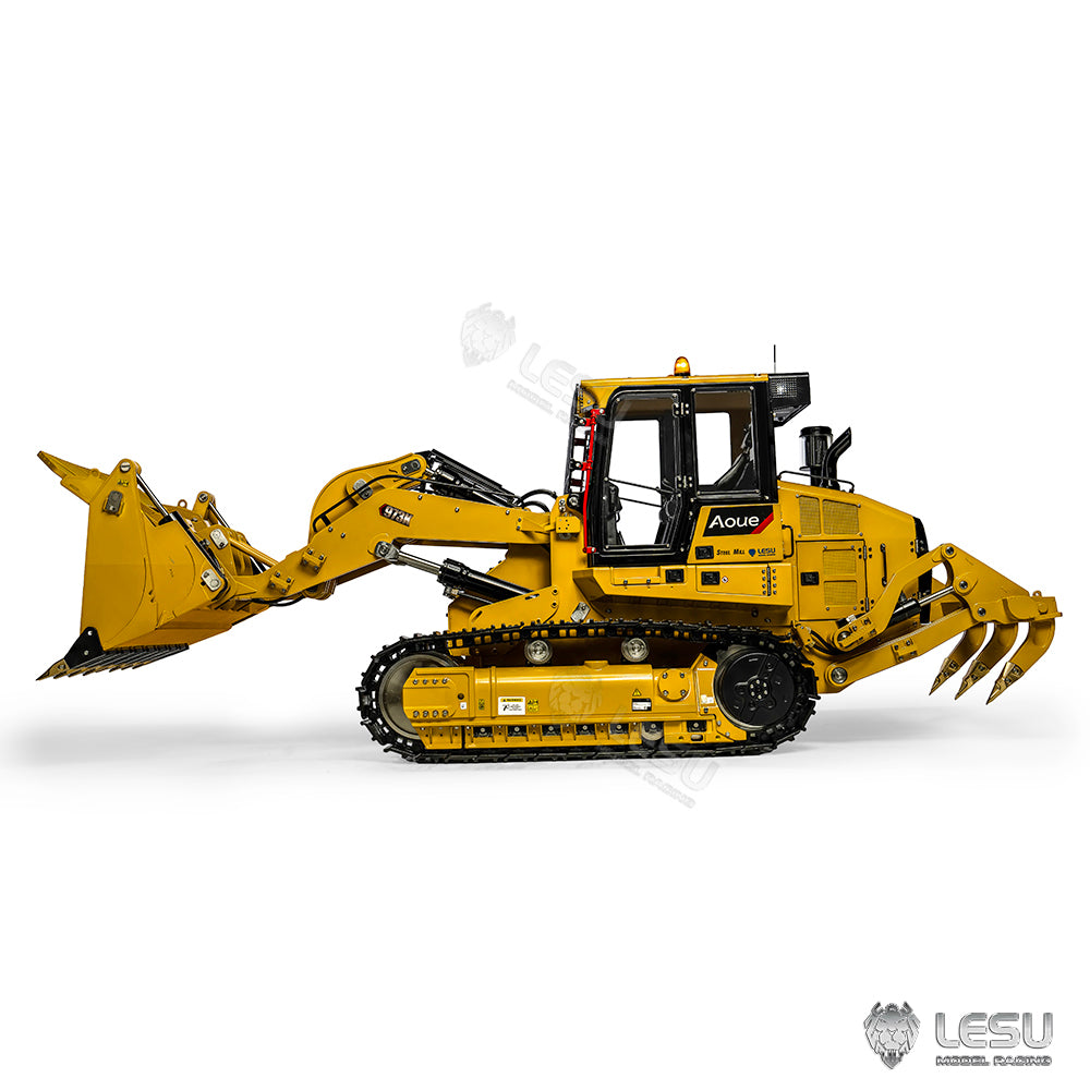 LESU 1/14 RC Hydraulic Loader Upgrade 973K Tracked Car Openable Bucket Rear Plow Painted Assembled PNP