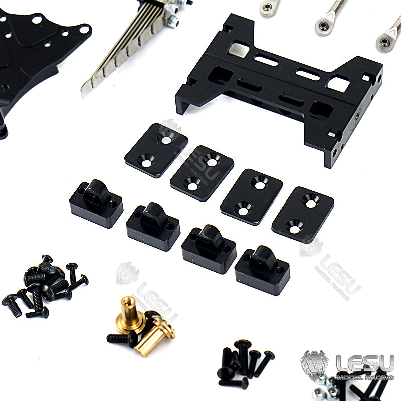 LESU Metal Rear Suspension Set Pneumatic Suspension for TAMIYA 1/14 RC Truck Axles DIY