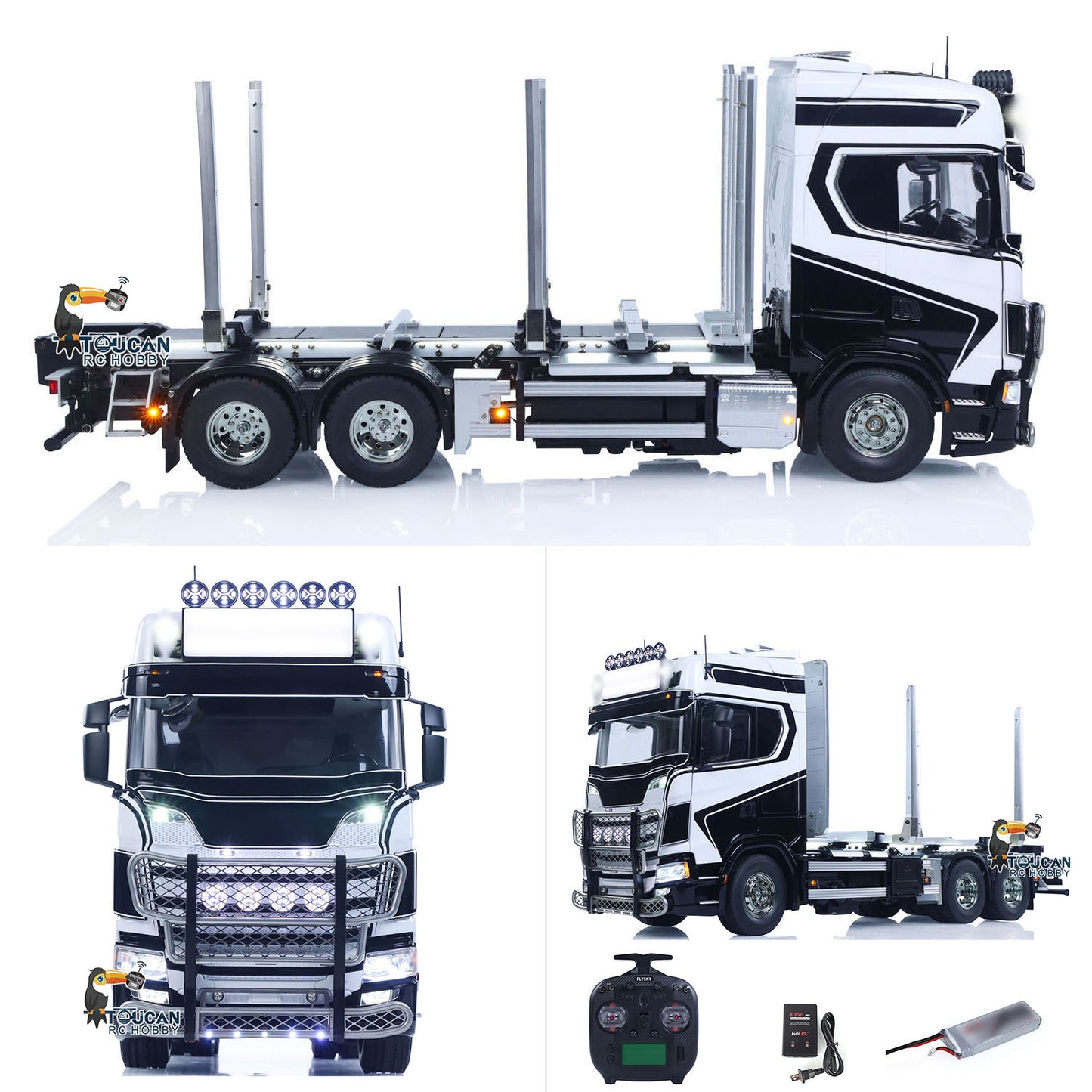 TAMIYA SC770S 56360 6x4 1/14 RC Timber Truck RTR 3Speed Vehicles Smoke Light Sound ST8 Radio Battery