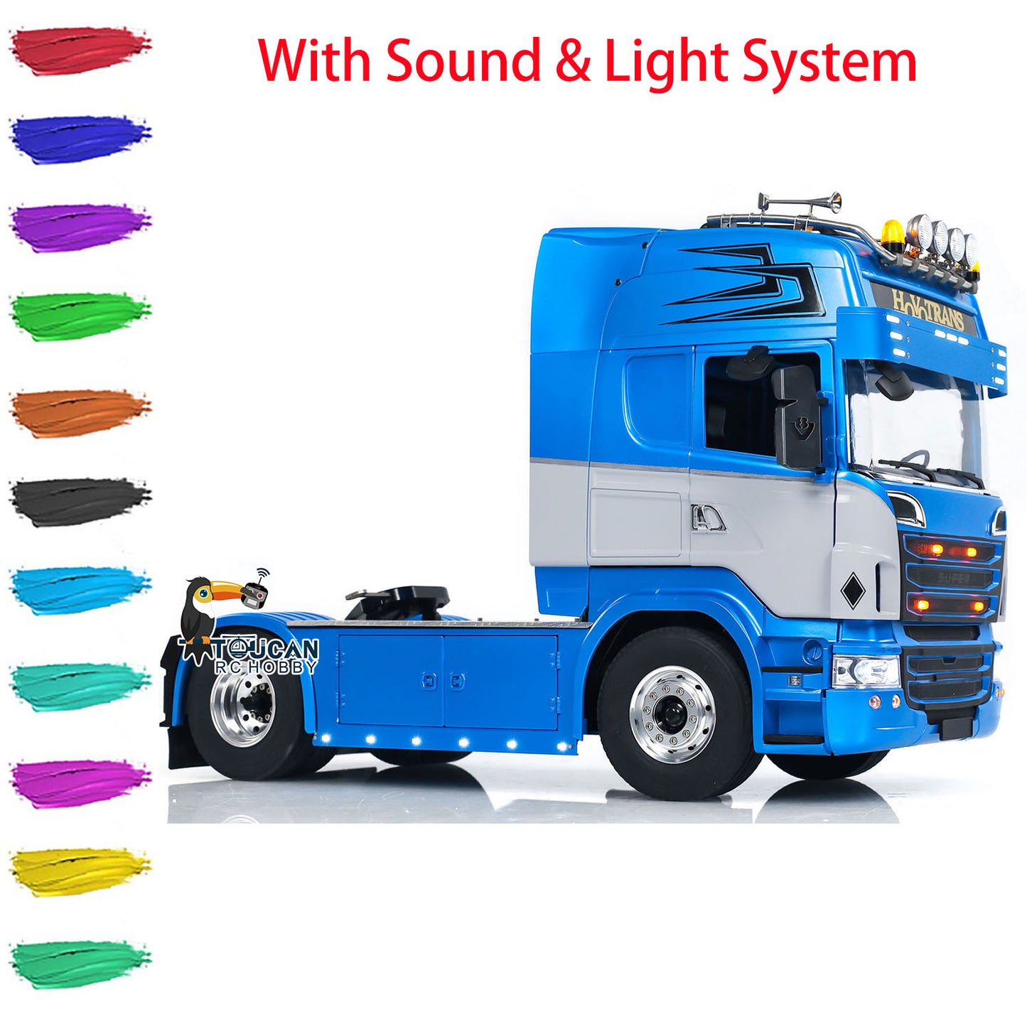 TOUCAN RC Tractor Truck 4X4 1/14 RTR Remote Control Car Model Sound Light System