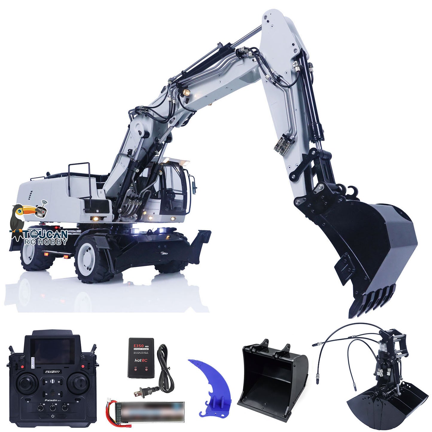 1/14 R946 Hydraulischer RC-Bagger 946-3 Radbagger mit PL18EV-Controller