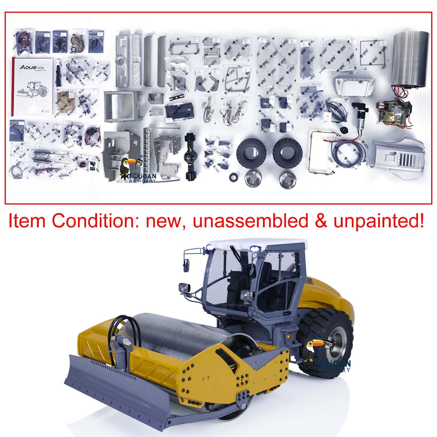 LESU 1/14 Aoue-H13ixc KIT Compacteur hydraulique RC A0009