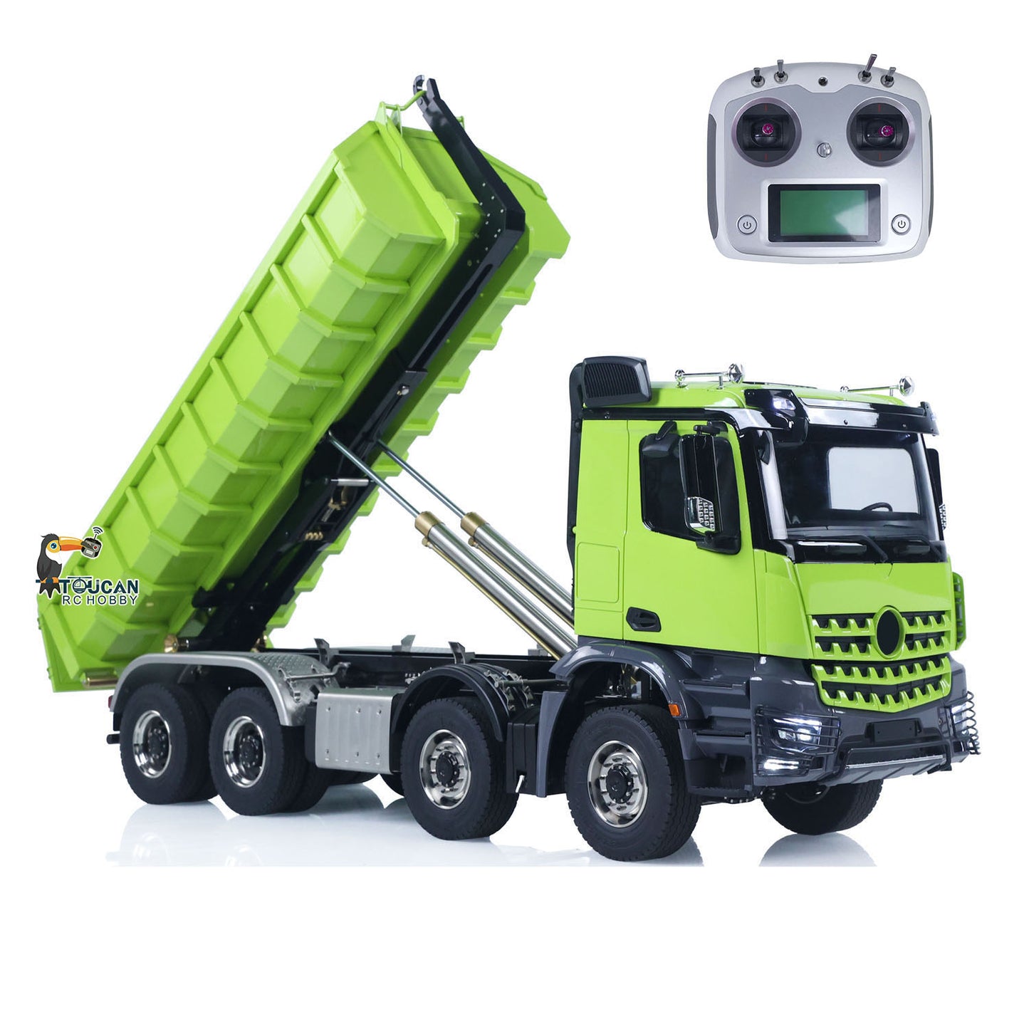 1/14 8x8 Metal RC PNP Hydraulic Painted Assembled Roll On/Off Dumper Truck