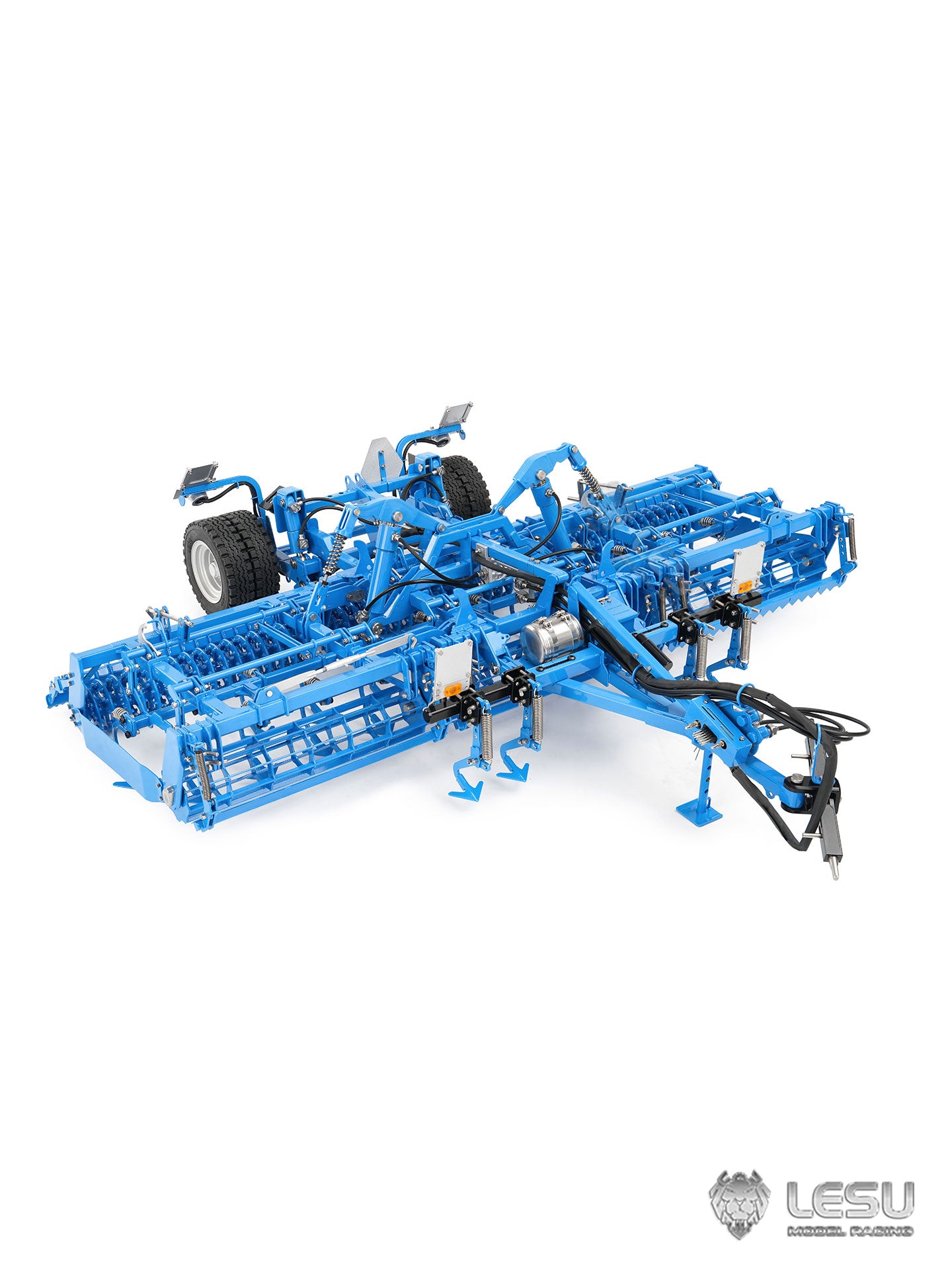 LESU Metal K500 Seedbed Pre-sowing Soil Preparation Machine Planter Plough for 1/14 RC Hydraulic Tractor Car AOUE 1050 Model
