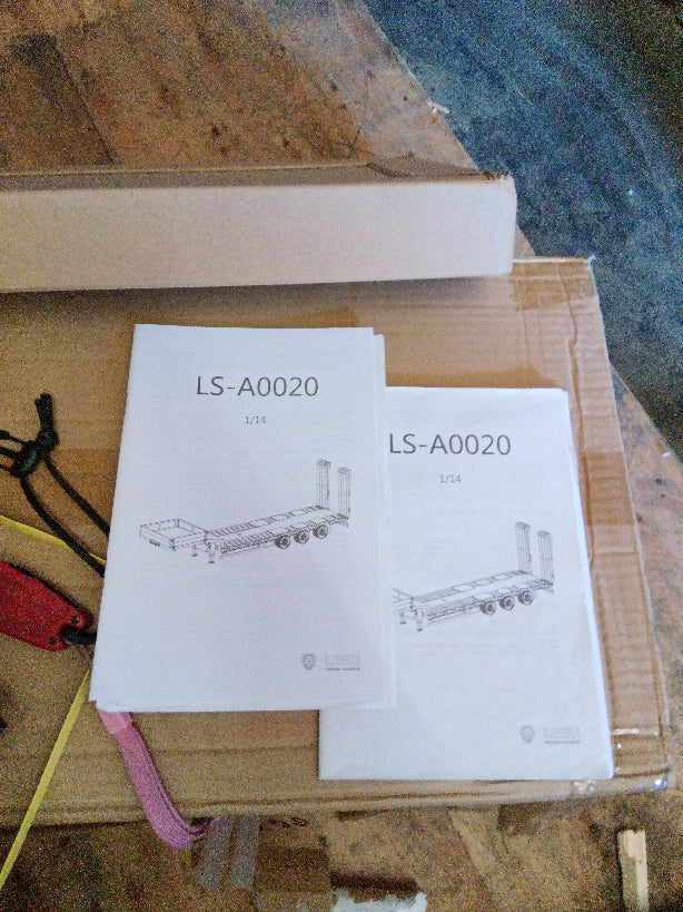 Second Hand US Stock LESU Metal Trailer Model Hydraulic Pump Valve ESC Electronic lifting for Dumper