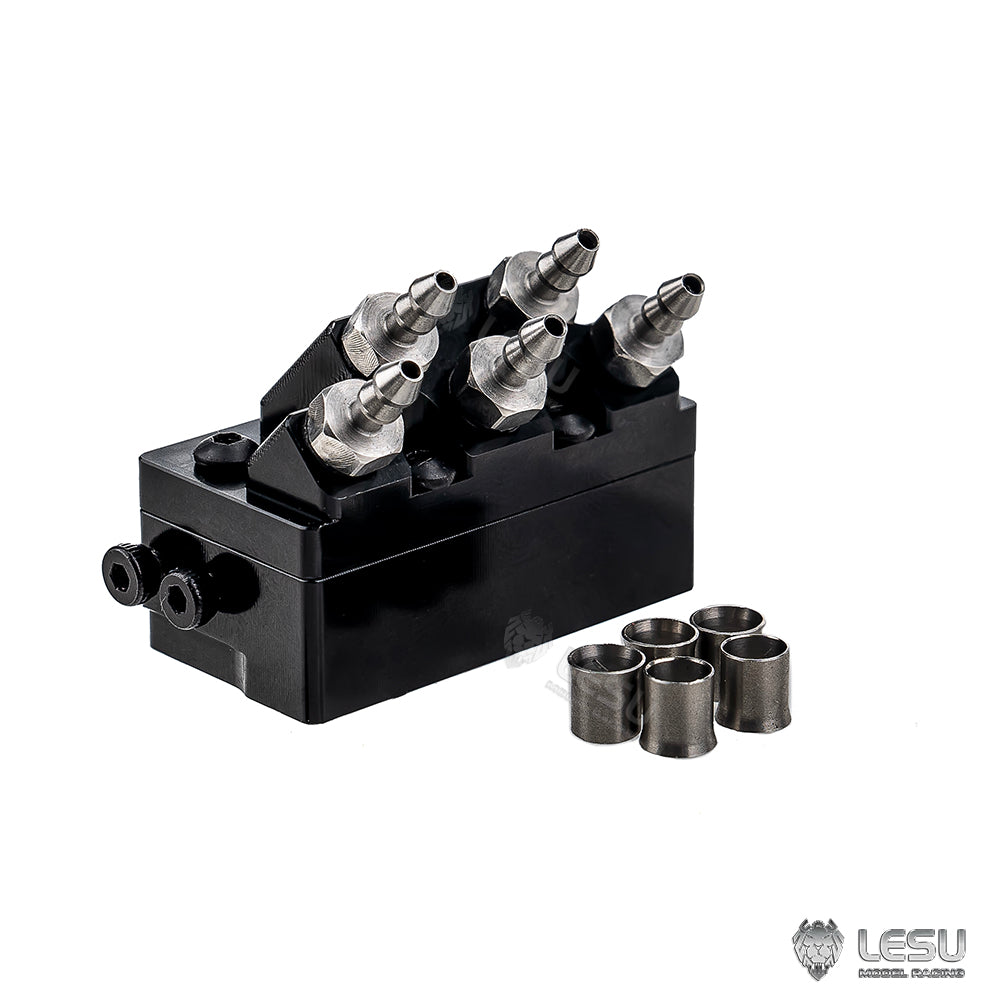 LESU Metal Hydraulic Nozzle Unit of Quick Coupler 1/14 RC Excavator Aoue LR960