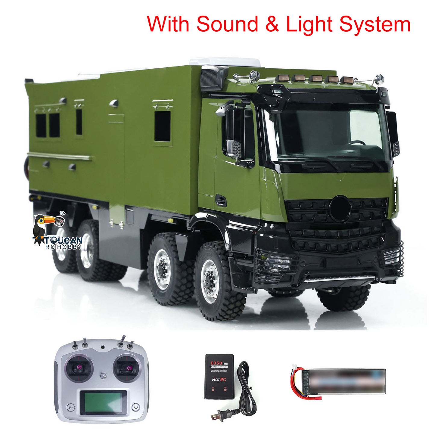 1/14 Metallchassis RC Freizeitfahrzeug 8x8 Ferngesteuerter Tourenwagen