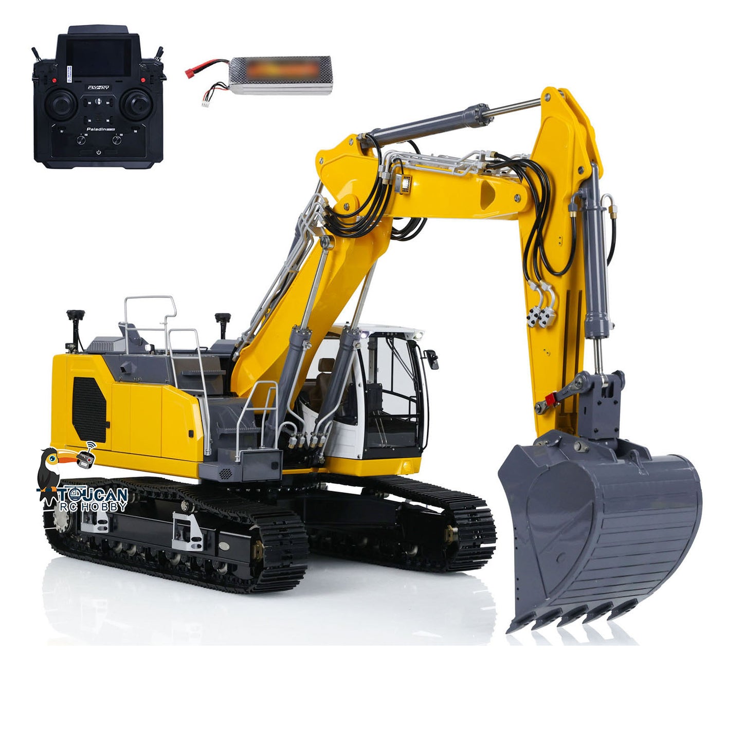 LESU 1/14 LR945 Excavatrice hydraulique RC à 3 bras RTR