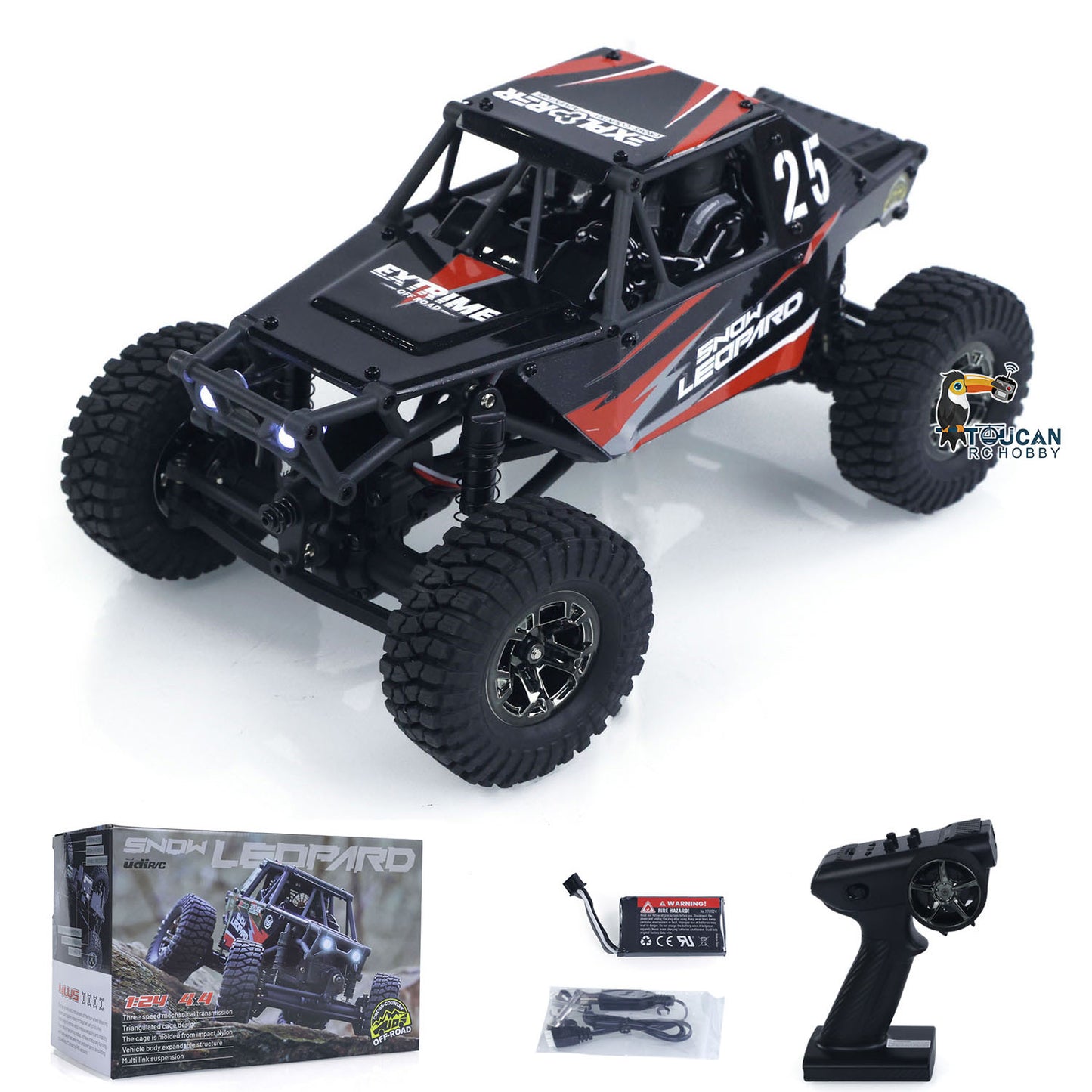 Fast Shipping UdiRC UCX2405PRO 1/24 2.4G 4WD RC Rock Crawler Brushless Motor ESC Radio Controlled Off-Road Vehicles RTR Model Car Toys Battery