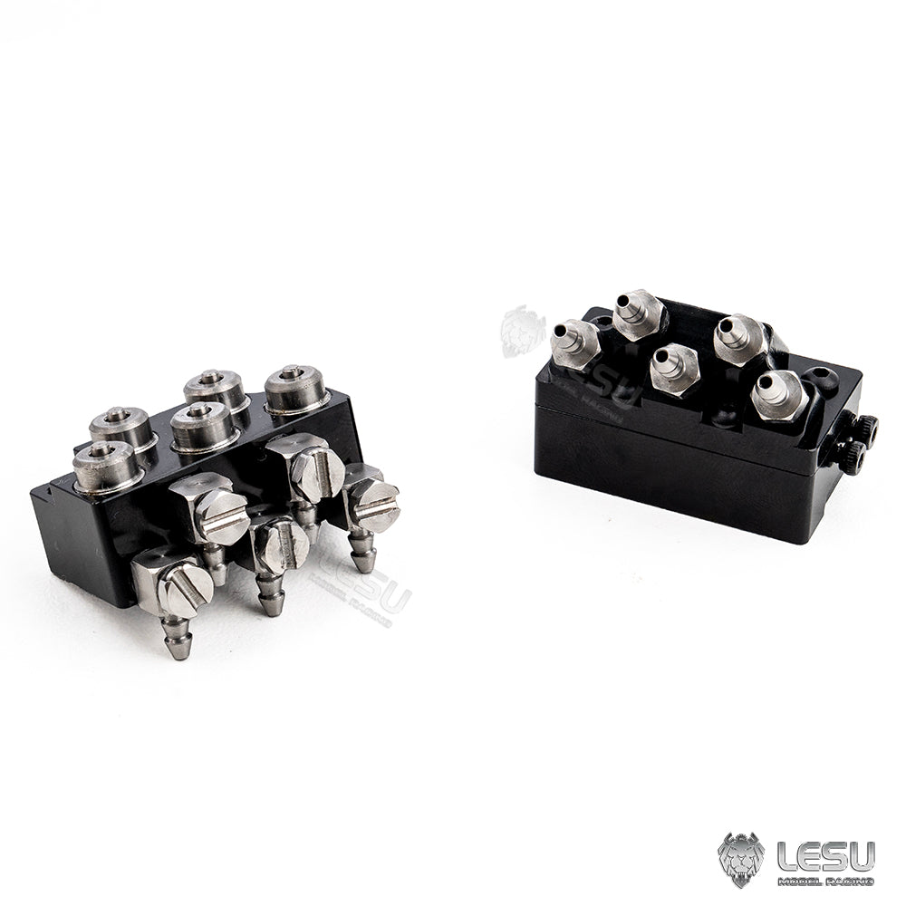 LESU Metal Hydraulic Nozzle Unit of Quick Coupler 1/14 RC Excavator Aoue LR960