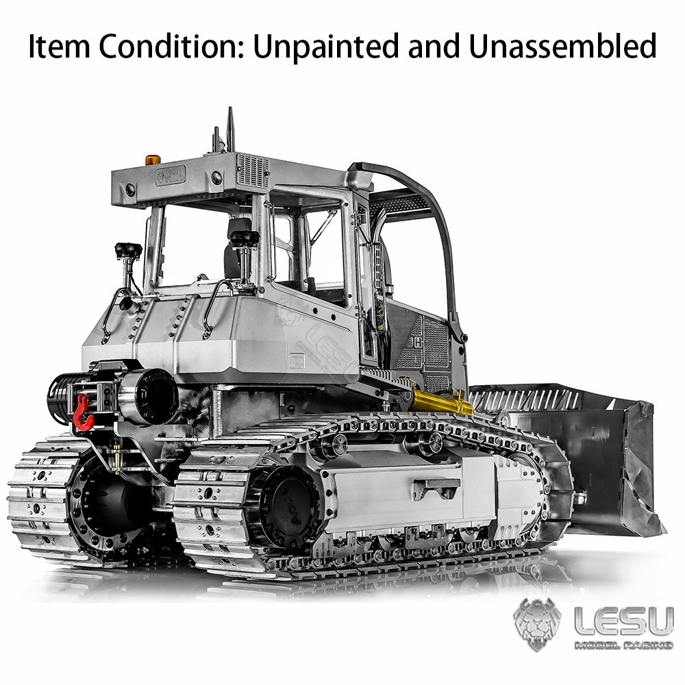 1/14 Hydraulic RC Bulldozer LESU Aoue 850K Metal I6S Remote Control Dozers Model