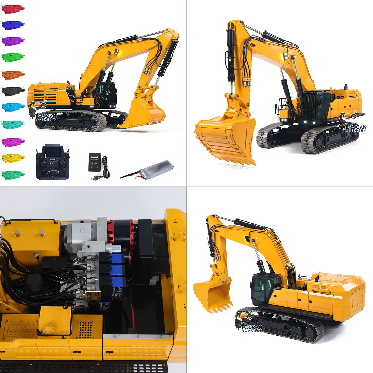 1/14 RC Hydraulic Heavy Excavator 395F Metal Digger RTR 1.0L Dual Pump Paladin PL18EV LITE Radio
