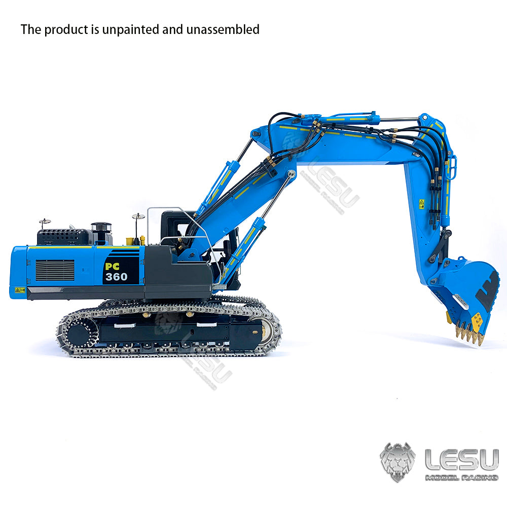 LESU 1/14 RC Hydraulische Bagger AOUE-ET36L 3-Arme Komatsu PC360 Elektrische Bagger Kits