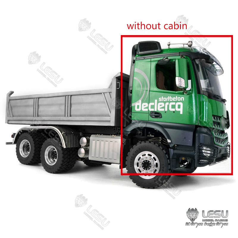 LESU 1/14 Camion à benne basculante hydraulique RC en métal 6x6 Z0009