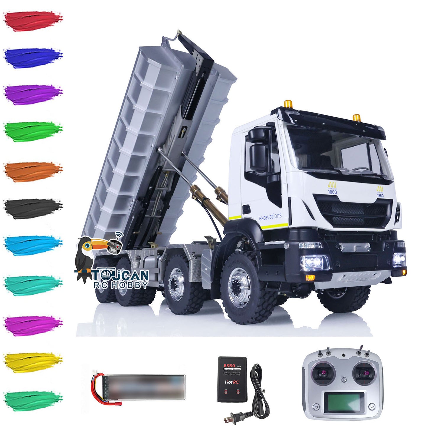 LESU 1/14 8x8 Hydraulischer RC-Muldenkipper RTR