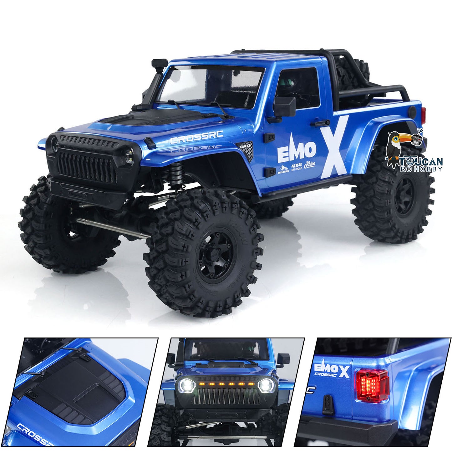 CROSSRC EMO X 1/8 RC Rock Crawler 2025Type 4X4 Remote Control Off Road Cars ARTR Model Vehicles Differential Lock Axle 2Speed