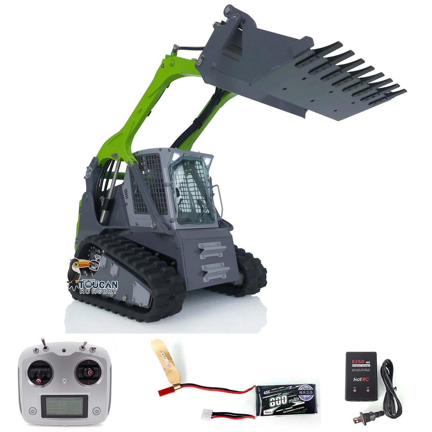 LESU 1/14 RC Metall Hydraulische Aoue LT5 Lackiert Montiert RTR Raupen Kompaktlader B0008