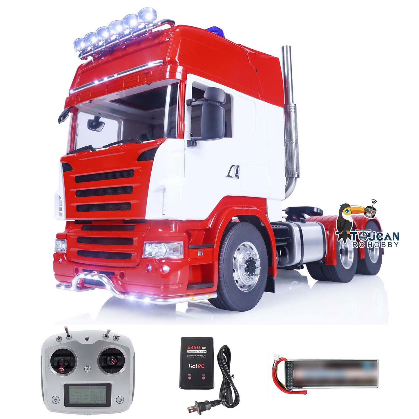 LESU 1/14 RC Car 6X6 RTR Camion Tracteur Télécommandé