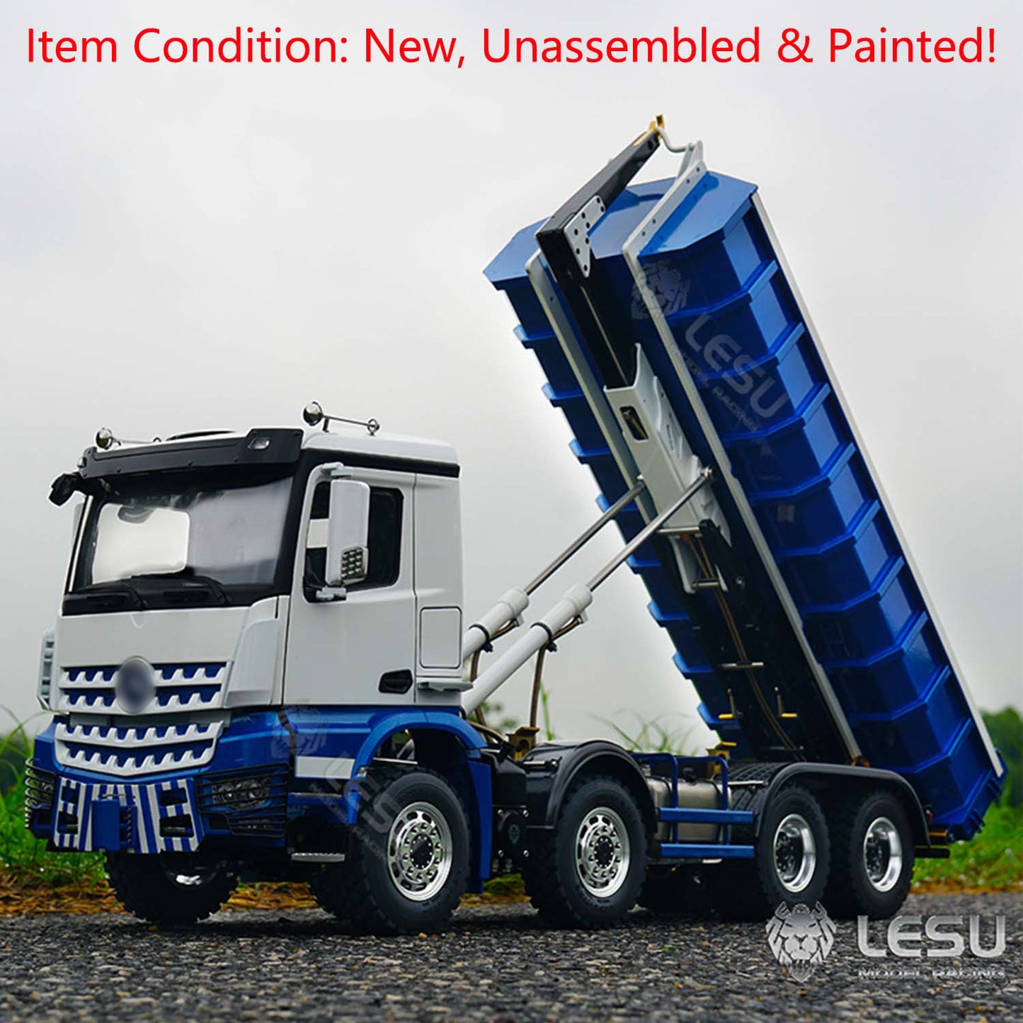 LESU 1/14 Metall 8x8 RC Traktor Kipper Metall Chassis Z0036