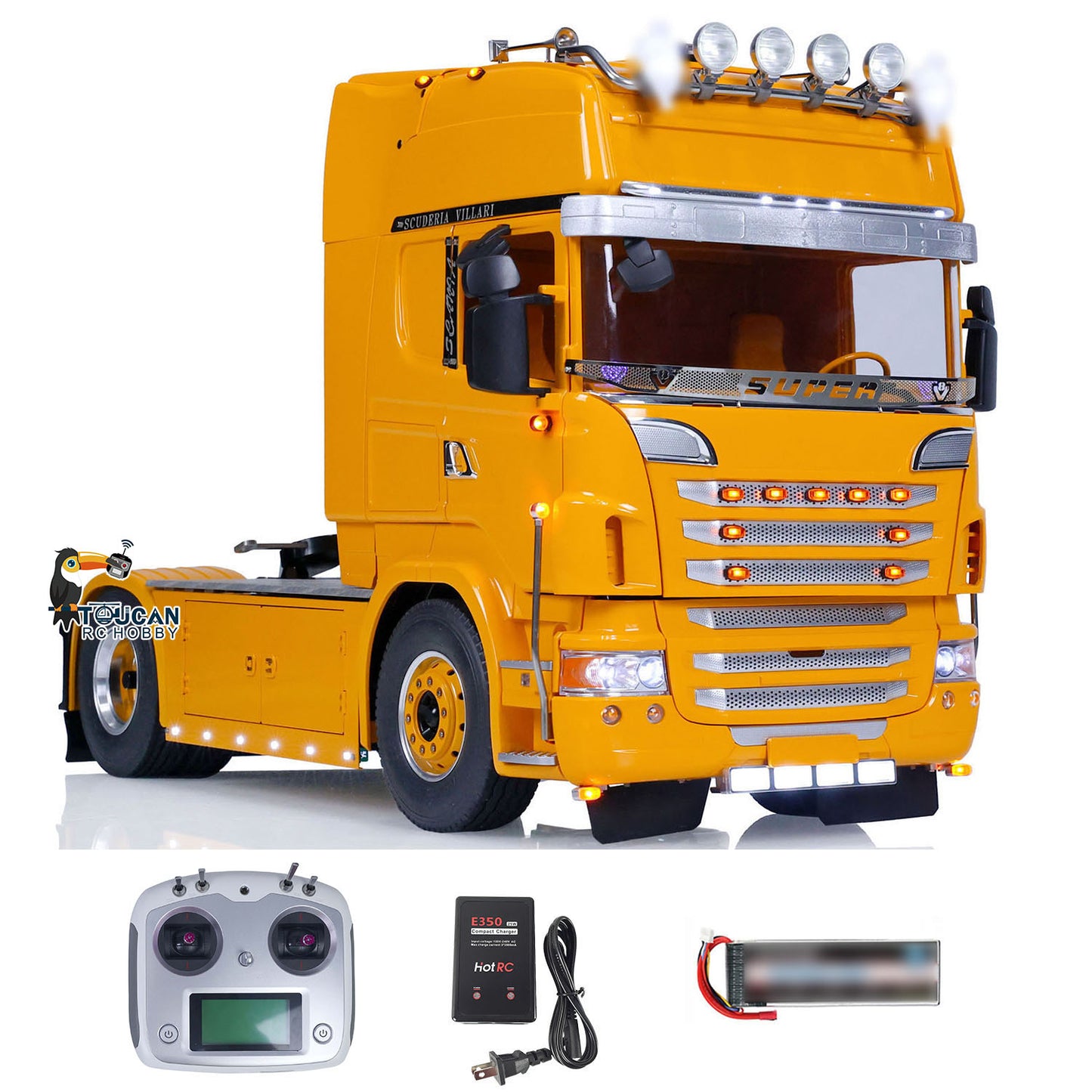 LESU 4X4 1/14 RC Tracteur Camion R730 Cabine RTR