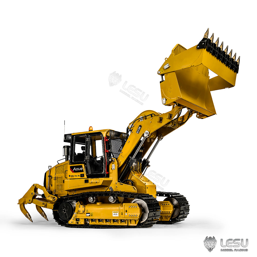LESU 1/14 RC Hydraulic Loader Upgrade 973K Tracked Car Openable Bucket Rear Plow Painted Assembled PNP