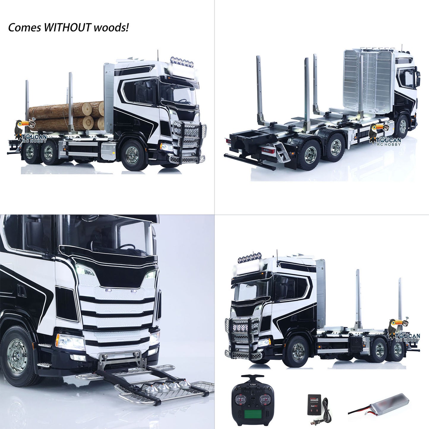 TAMIYA SC770S 56360 6x4 1/14 RC Timber Truck RTR 3Speed Vehicles Smoke Light Sound ST8 Radio Battery