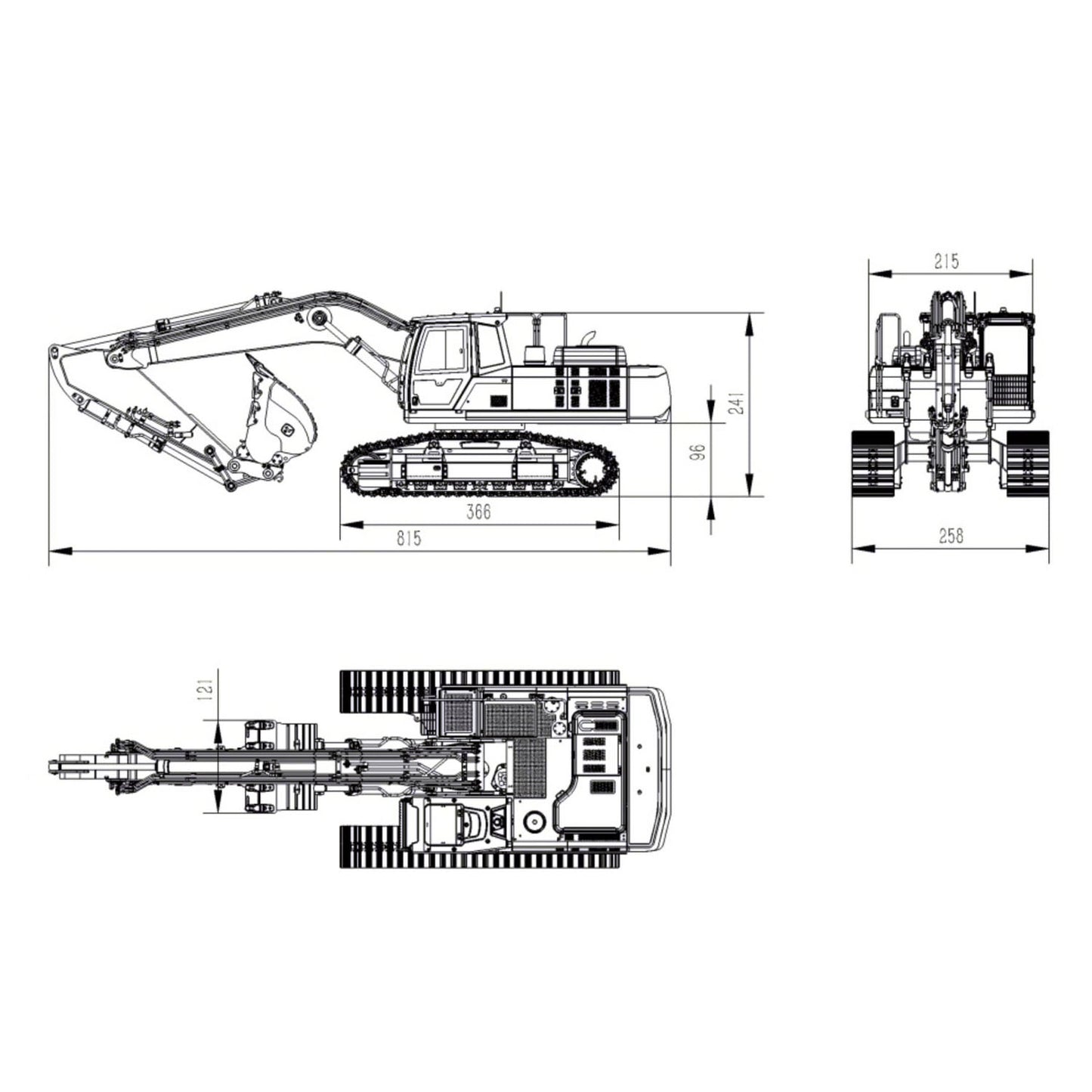 Super Frog 3 Pumps 9CH Valve 1/14 RC Hydraulic Excavator E400 Pro Metal Digger Frsky X12 Radio 5D Rocker Joystick