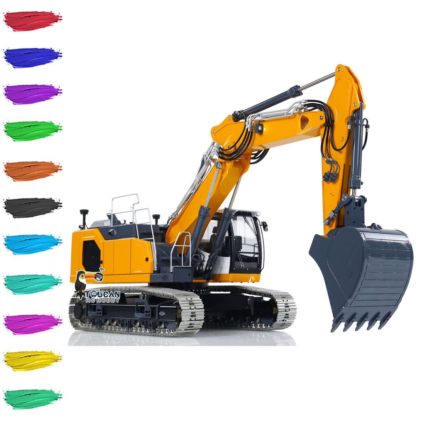 LESU 3-Section Arm Metal 1/14 Hydraulic RC Excavator LR945 Radio Control Diggers PNP/RTR Optional Versions