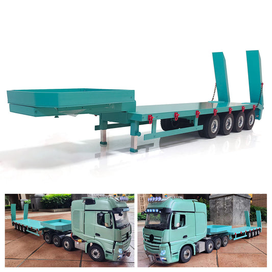 4-Achs-Sattelauflieger aus Metall für 1/14 RC-Sattelzugmaschine