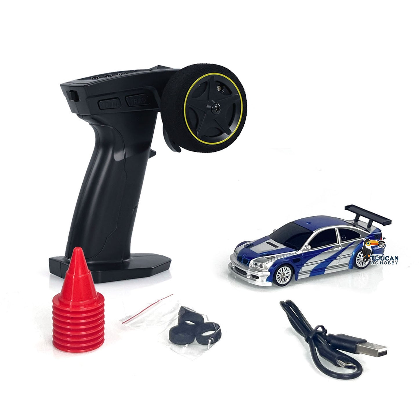 【FREE SHIPPING】US STOCK 4PCS 1/43 Radio Control Drift Car 4WD RC 2.4g Mini Race Car High Speed Model Toy