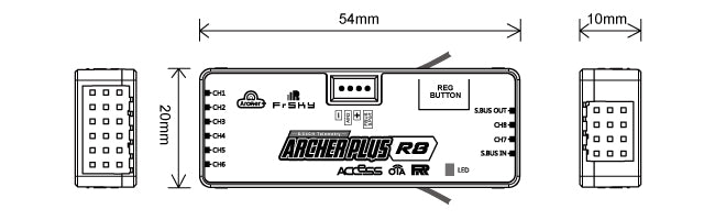 FrSky Archer Plus R8 RC Car Receiver for 1/14 Remote Control Truck Plane Model