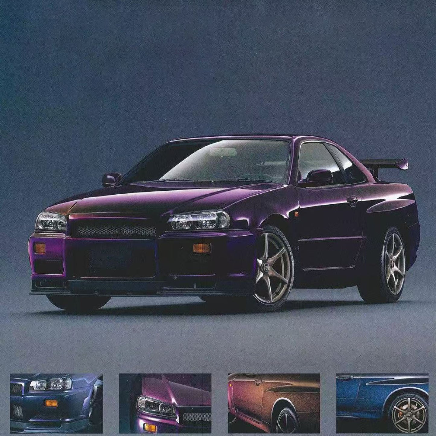 Capo 1/8 Assembled Painted RTR 4x4 4WD R34 RC Racing Drifting Car With Sound Light System Smoke Function